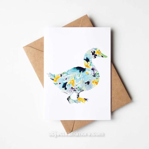 Duck Greeting Card by AMANDA KLEIN